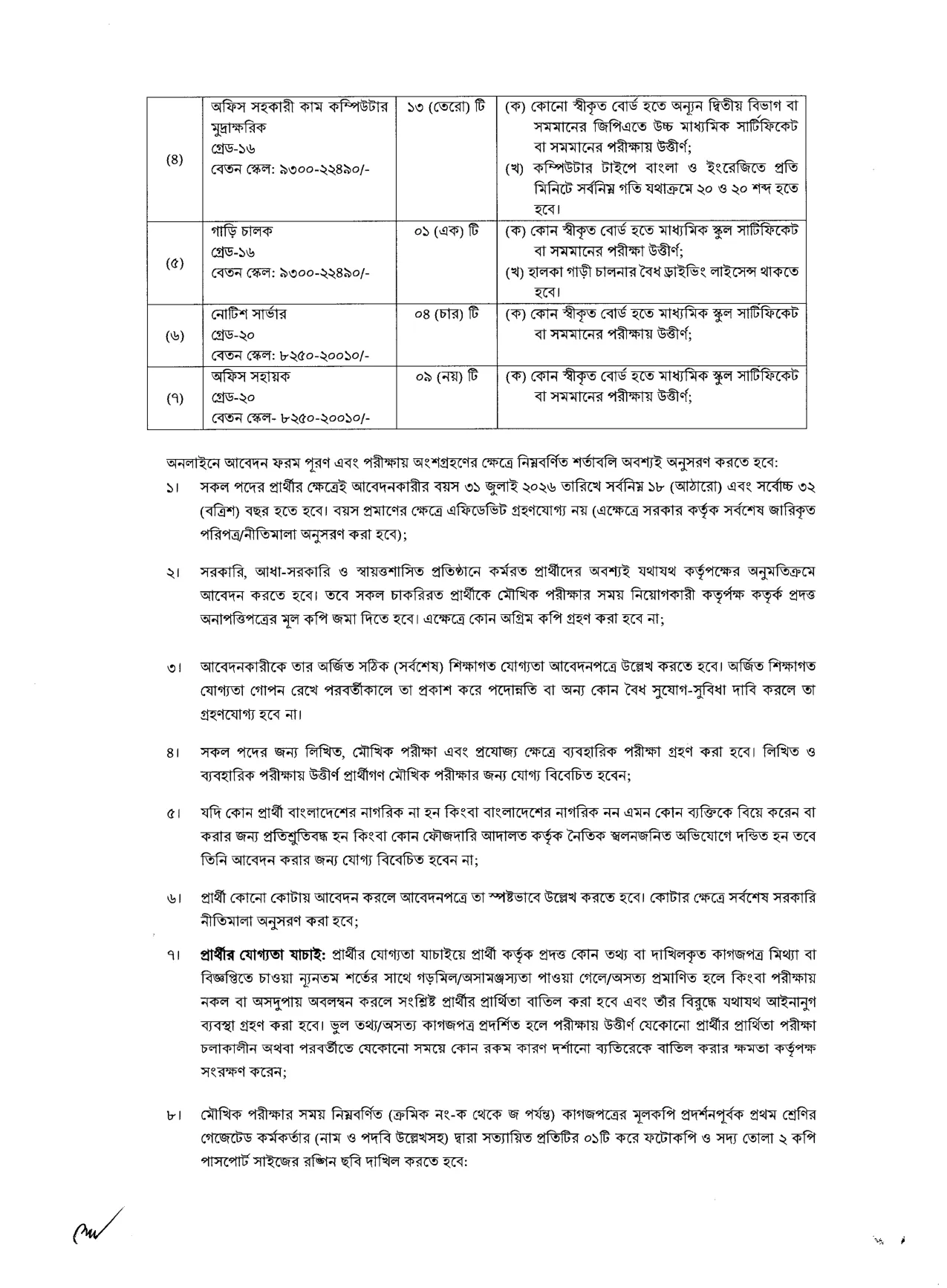 Office of the Commissioner of Taxes, Taxes Zone-2, Chattogram Job Circular - কম্পিউটার অপারেটর - Page 2